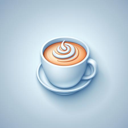 Icon in vector 3D style