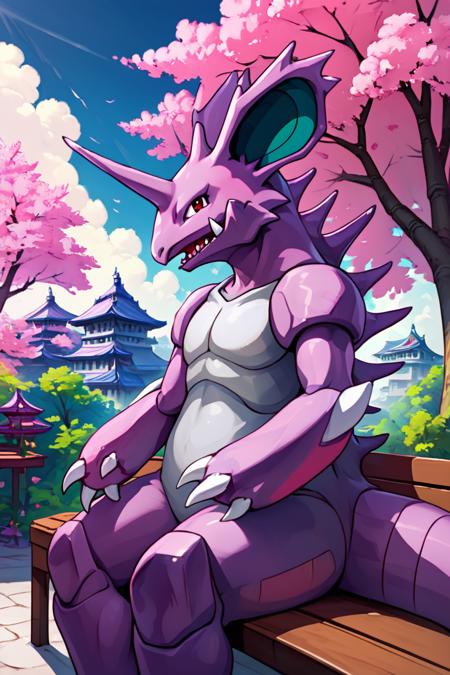 Nidoking: King Drill Pokémon | ニドキング (Pokedex #0034) [Illustrious & Pony]