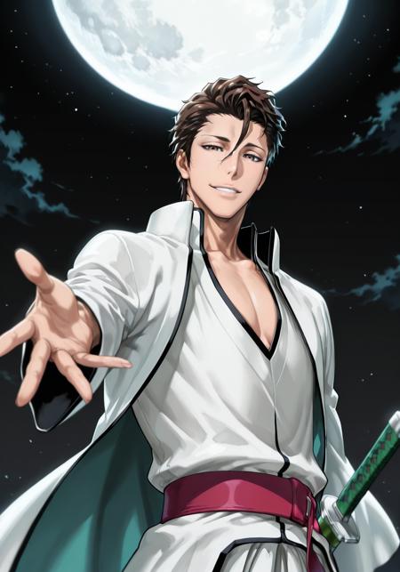 Aizen Sosuke(Bleach) (3 Outfits) | 1.5 SD/PONY/Illustrious版本Illustrious (ID: 1227478)