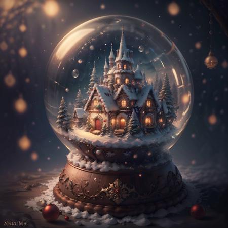 Christmas crystal ball