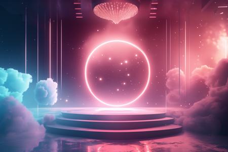 A stage background style