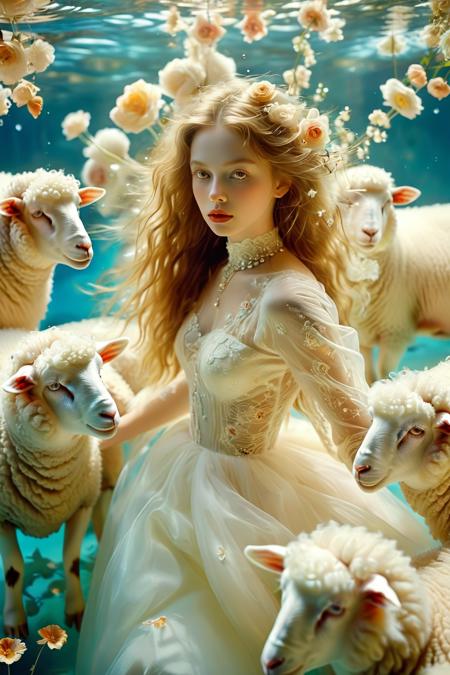 Girl and Sheep