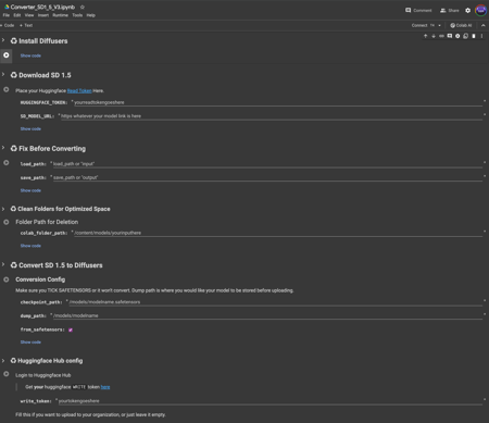 Convert 1.5 to Diffusers!