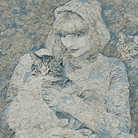 Lace drawing,