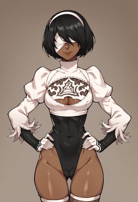 YoRHa Type P No.2 (2P) | Character LoRA (NieR) | Pony版本v1.0 (ID: 414825)