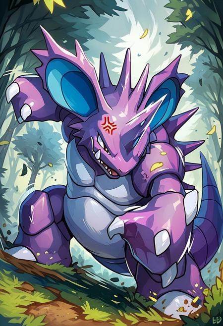 Nidoking: King Drill Pokémon | ニドキング (Pokedex #0034) [Illustrious & Pony]