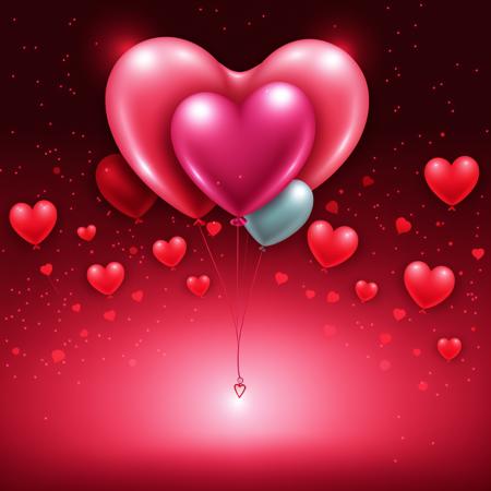 Heart Balloons (Valentine's Day)