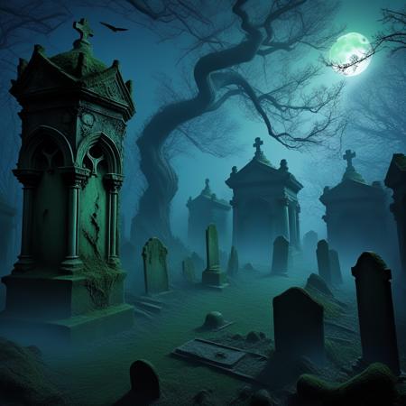 Haunted Streets of Highgate: A Gothic Cemetery Lora版本v1.0 (SDXL) (SDXL)