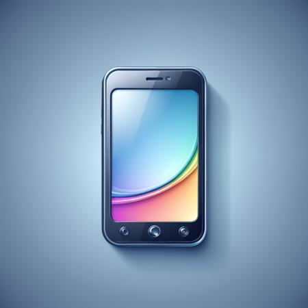 Icon in vector 3D style