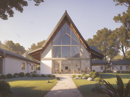 black wood house