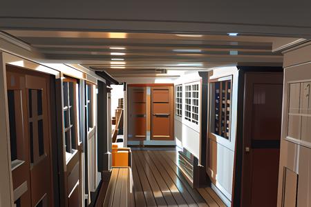 Wooden Warship Interior