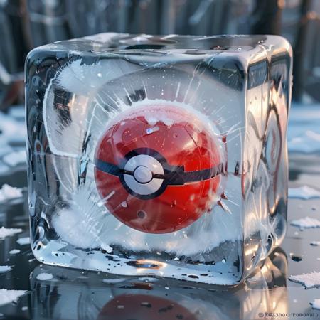 Frozen to Block of ice