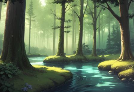 Forest background PonyXL