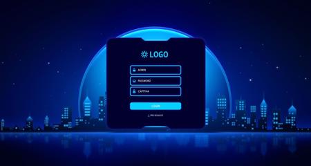 Flux-HUD Login interface
