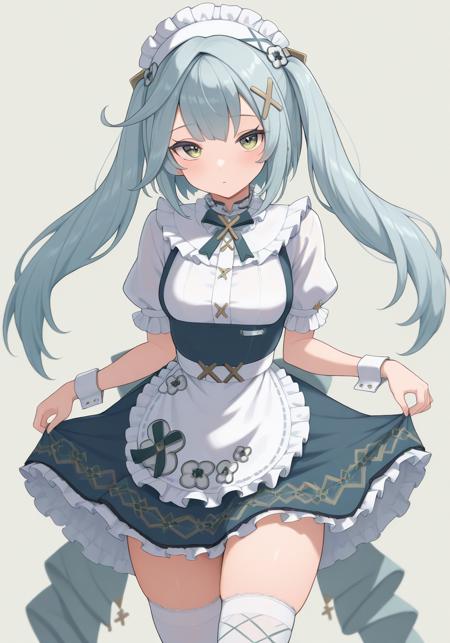 珐露珊 女仆装 / ファルザンメイド服 / Faruzan maid outfit《原神咖啡在首尔 / Genshin Impact Cafe in Seoul》[HiKaRi]