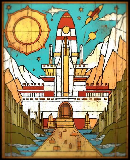 Gehn's Gate Room Illustrations from Riven: The Sequel to Myst