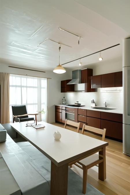 日本の住宅のLDK (living room & dining room & kitchen) SD15