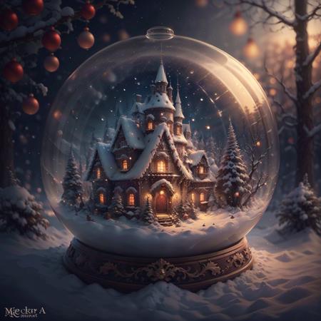 Christmas crystal ball