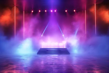 A stage background style