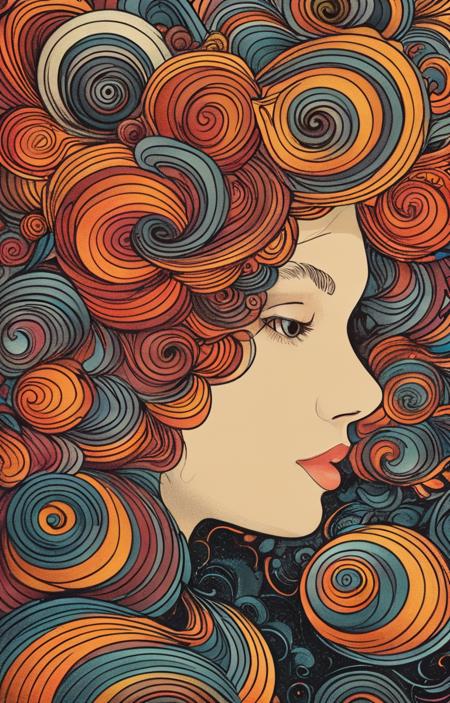A side portrait style with flowing hair - tangbohu [SDXL] 11