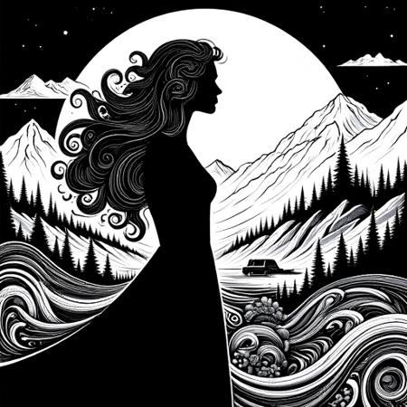 High Contrast Vector Linework