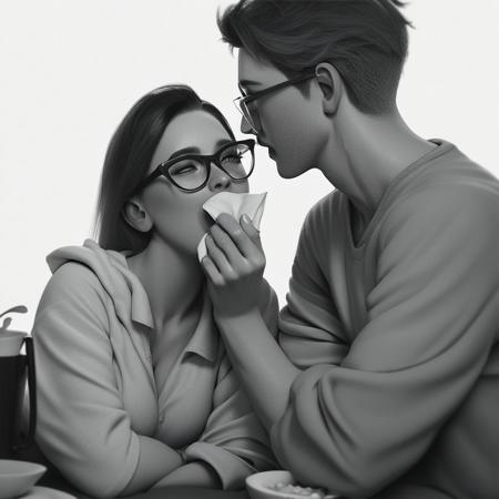 Wiping Mouth