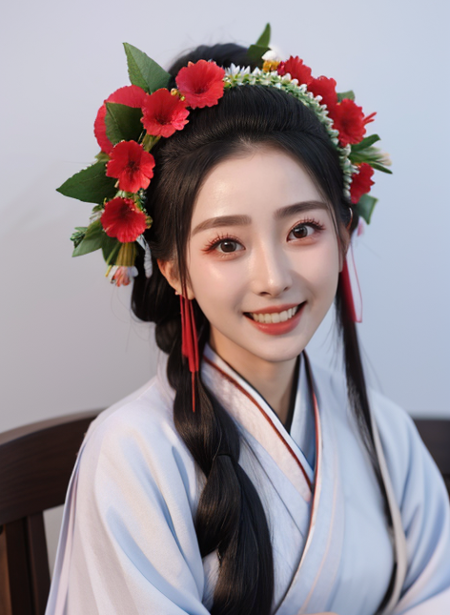 花想容-LoRA-汉服&唐装&簪花/真实系/Hanfu&Ttraditional Chinese clothing/Realistic