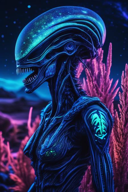 Blacklight Makeup — SDXL LoRA