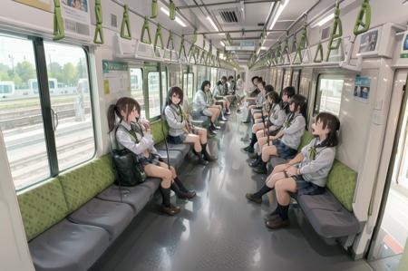 JR East E235 series / train interior