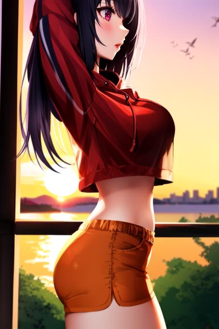 Crop Top Overhang | LoRA