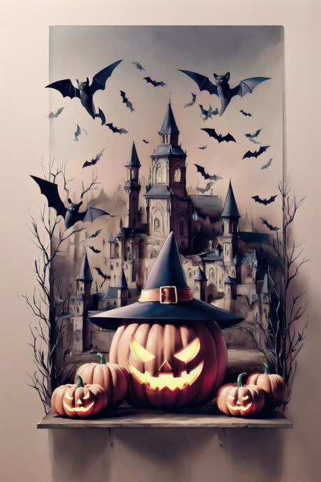 Halloween Pumpkin King and His Friends