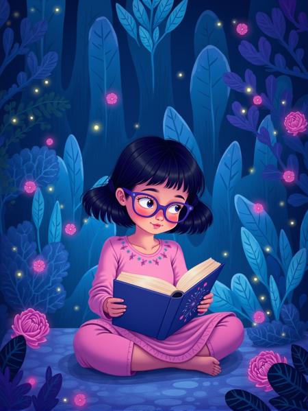Cute stylized illustration