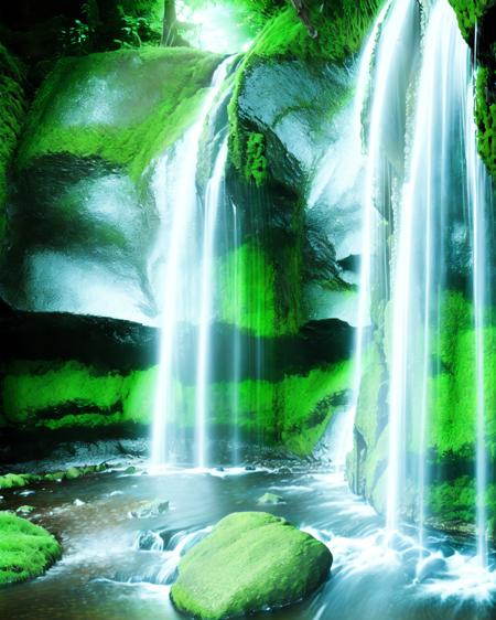 Narrow waterfall