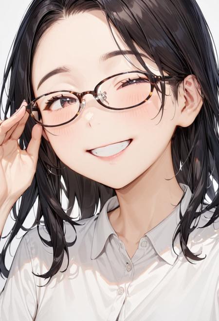 oval cell frame glasses2 SDXL