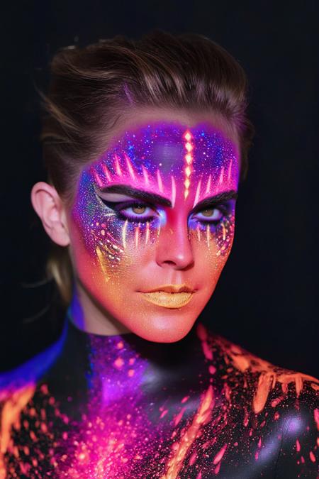 Blacklight Makeup — SDXL LoRA