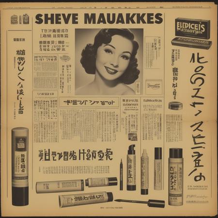 Old japanese newspaper style