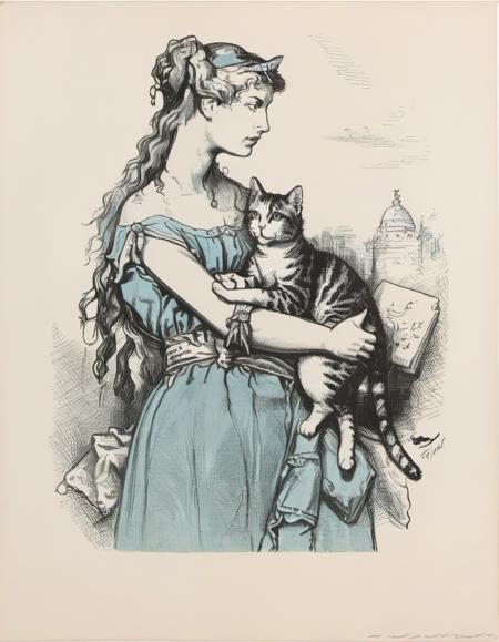 19th century political cartoon - Thomas Nast Style