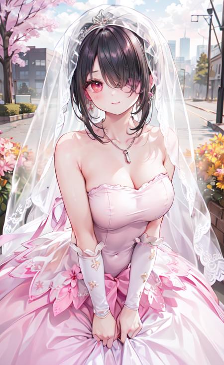 【Cosplay】Tokisaki Kurumi Pink Wedding Dress | Date A Live