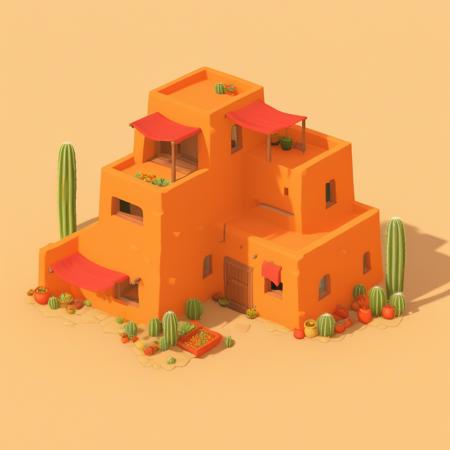 Desert Buildings (Isometric) [SDXL & SD1.5]