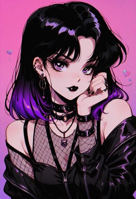 Gothic Neon Retro Style [Illustrious]