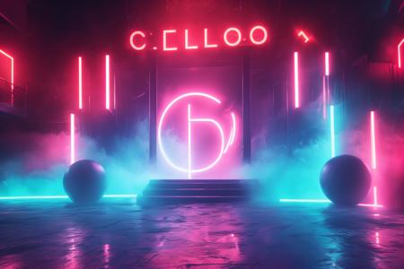 A stage background style