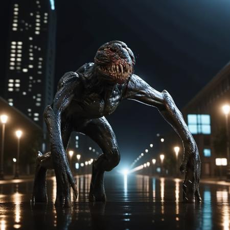 The Alien - A quiet place - SDXL