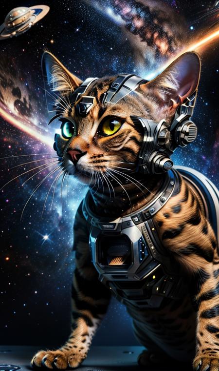 Animal model - Bengal Ocelot cat