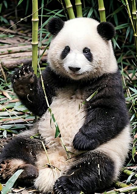 Internet celebrity panda-Hehua