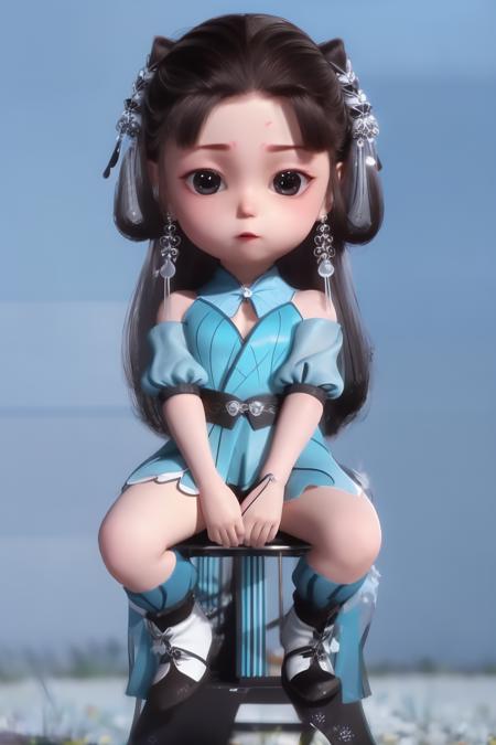 anime--character-LanLinge-Q——动画《师兄啊师兄》-- 蓝灵娥-Q版