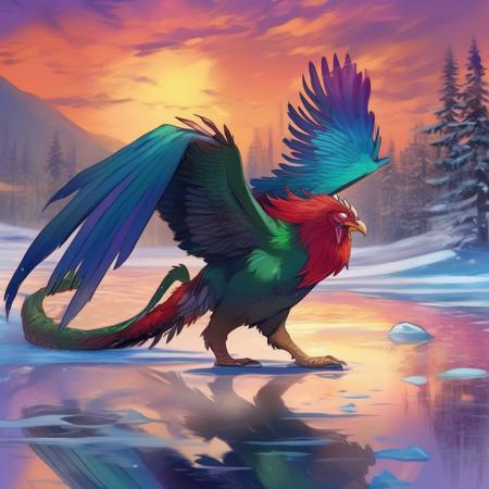 Magic Creatures: cockatrice! SDXL1.0