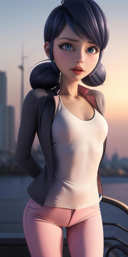 Marinette Dupain-Cheng, Ladybug, Miraculous. Different models and attires.版本Civilian attire (SD1.5) (SD1.5)
