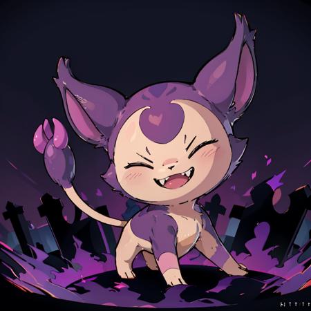 Shadow Skitty - Halloween Form (Fakemon) (Pokedex #0300)版本v1.0_Anime_Dim32 (ID: 182110)