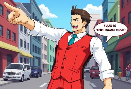 Phoenix Wright Objection Pose (Flux/Pony)