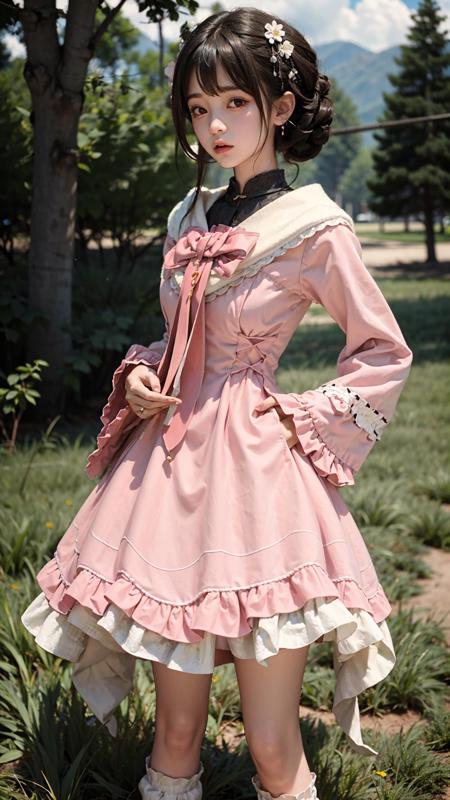 【卯华】Dress NO.21 Pink Dress版本Dress NO.21 V1 mh (ID: 193355)